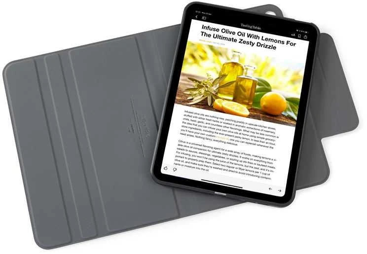 Pipetto Origami No5 Rotating dėklas, juodos spalvos – iPad Air 13″ 2024/2025/2026