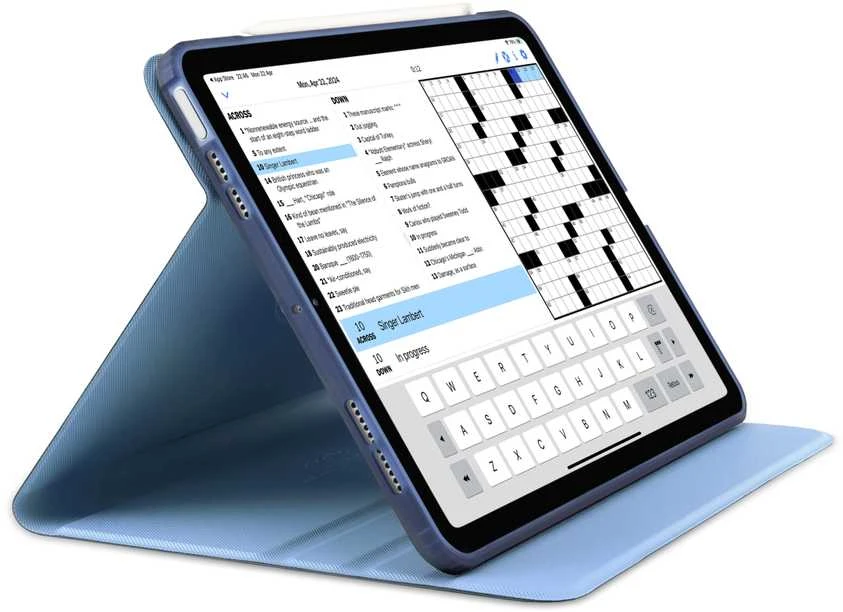 Pipetto Origami No5 Rotating dėklas, tamsiai mėlynos spalvos – iPad (A16) / iPad (2022)