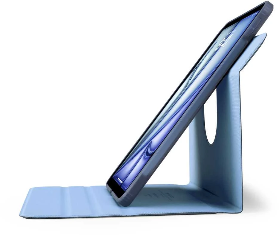 Pipetto Origami No5 Rotating dėklas, tamsiai mėlynos spalvos – iPad Air 10.9″ (2022/2020)/11″ 2024/2025/2026