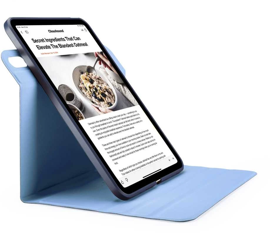 Pipetto Origami No5 Rotating dėklas, tamsiai mėlynos spalvos – iPad (A16) / iPad (2022)