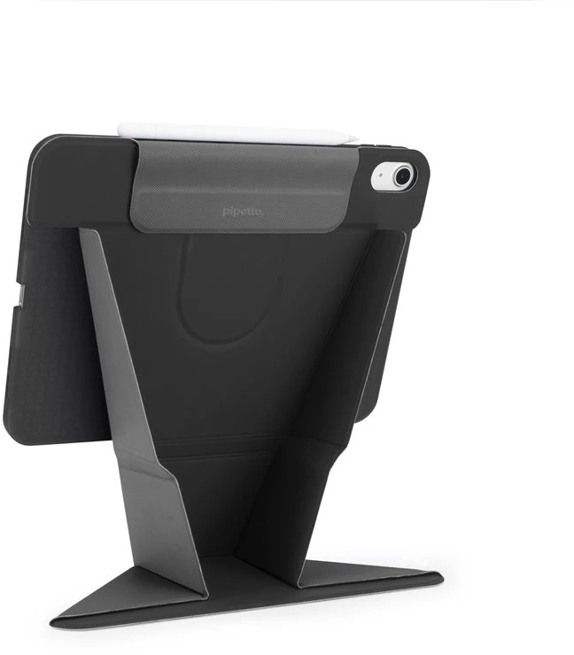 Planšetė Accessories Pipetto Origami No6 stovas-dėklas, juodas – iPad Air 13″ 2024/2025/2026