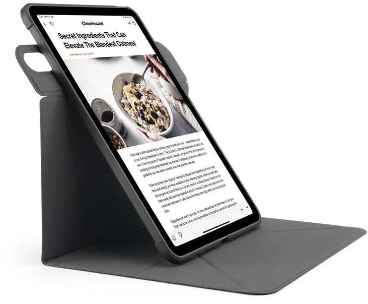Pipetto Origami No6 stovo dėklas, juodos spalvos – iPad 10.9″ (2022)