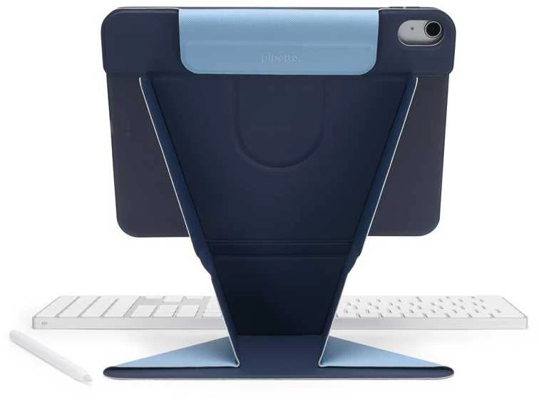 Pipetto Origami No6 Stand dėklas, tamsiai mėlynos spalvos – Apple iPad 10.9″ (2022)
