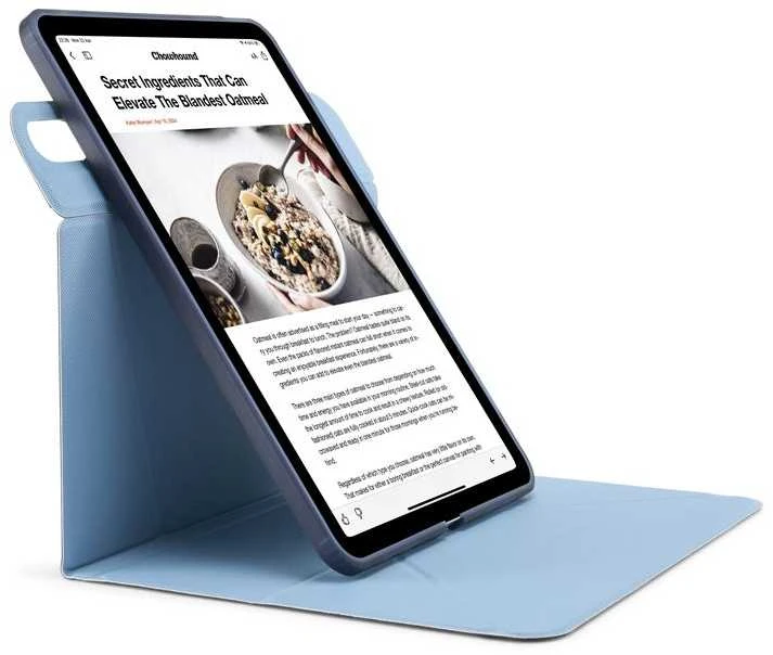 Pipetto Origami No6 Stand dėklas, tamsiai mėlynos spalvos – Apple iPad 10.9″ (2022)