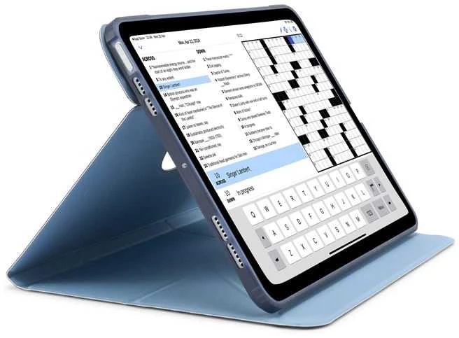 Pipetto Origami No6 Stand dėklas, tamsiai mėlynos spalvos – Apple iPad 10.9″ (2022)