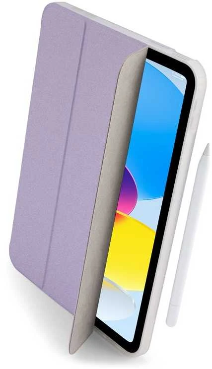 Pipetto Origami No7 Tri-dėklas, metallic violetinės spalvos – Apple iPad (A16) / Apple iPad (2022)
