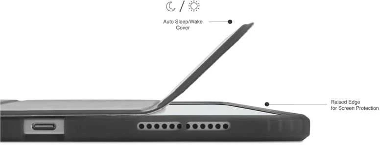 Pipetto Tri-dėklas – juodos spalvos – iPad (A16) / iPad (2022)