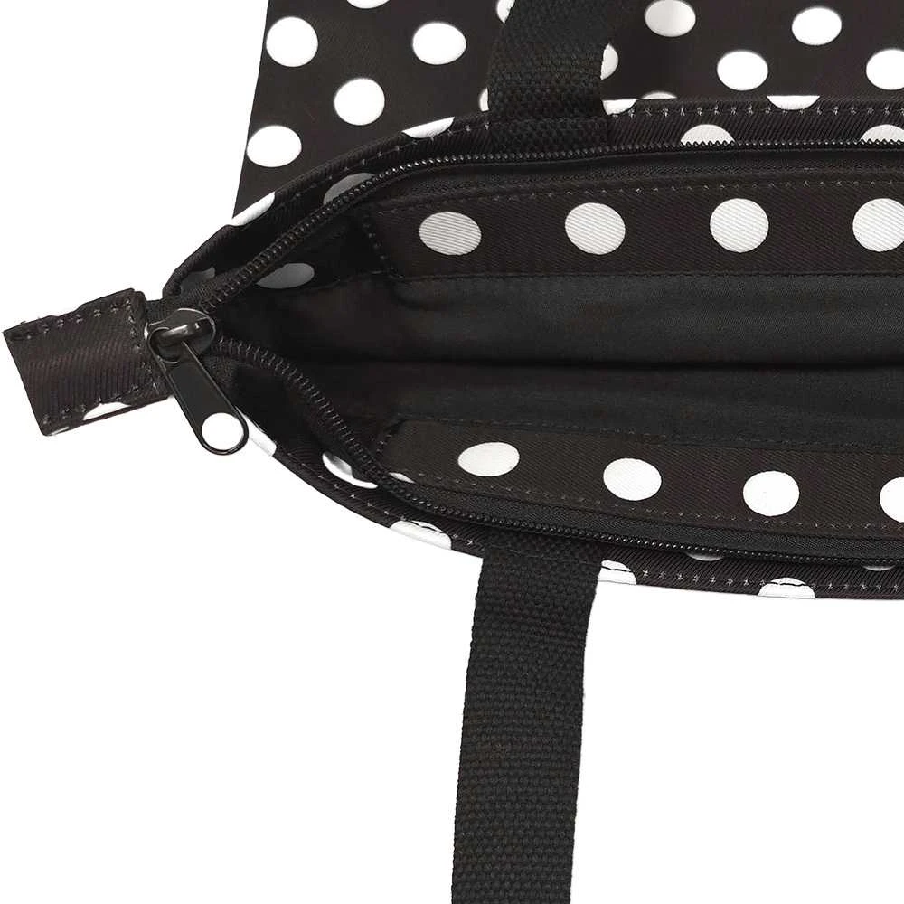 Oem Pirkinių krepšys Wonder pattern 2 juodas polka-dot