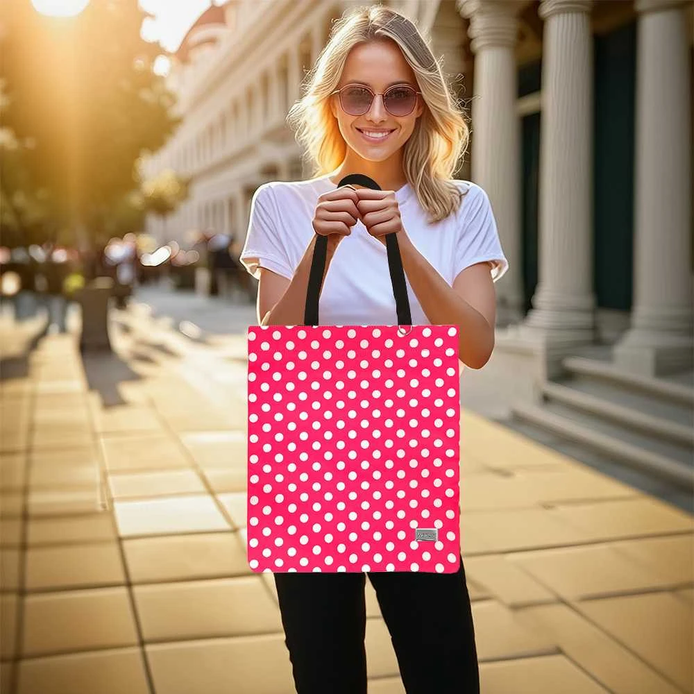 Oem Pirkinių krepšys Wonder wzór 2 pink polka-dot