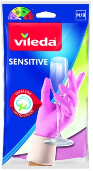 Pirštinės guminės Vileda, M dydžio