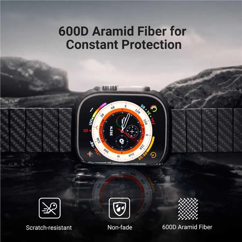 Pitaka Oro dėklas, juoda/pilka - Apple Watch Ultra 49 mm