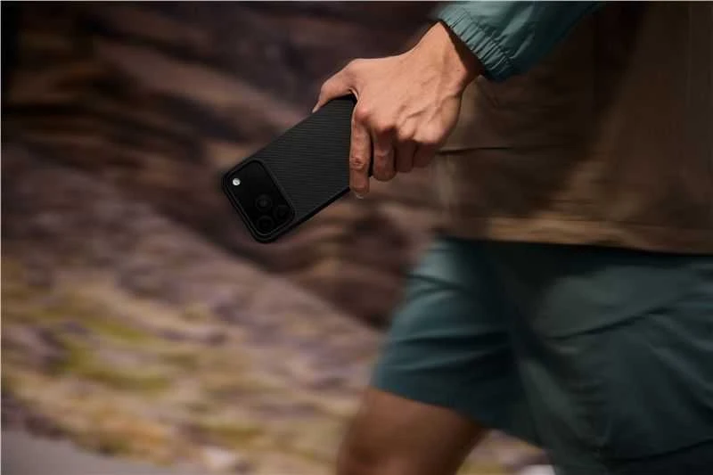 Dėklas Pitaka Aramid ProGuard Case, Juodas/Pilkas - iPhone 17 Pro