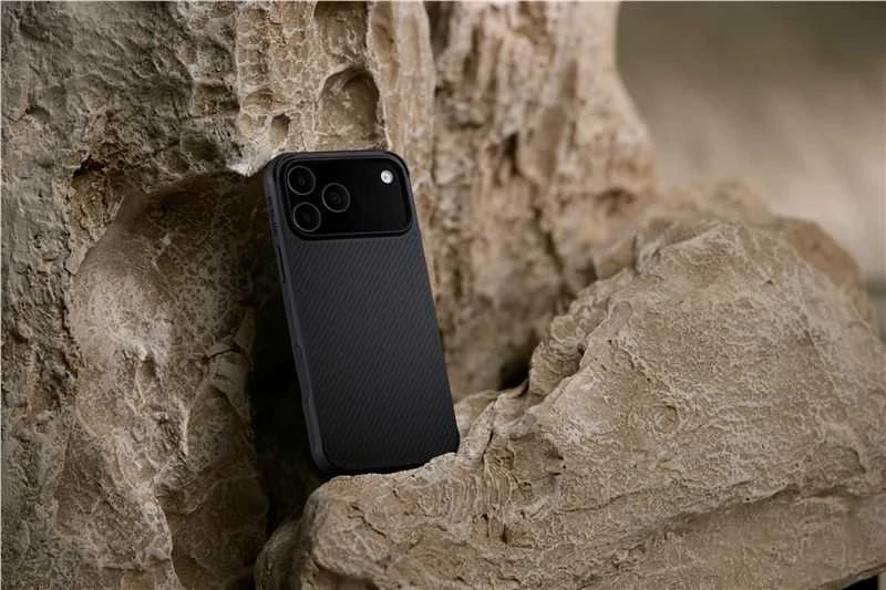 Dėklas Pitaka Aramid ProGuard Case, Juodas/Pilkas - iPhone 17 Pro