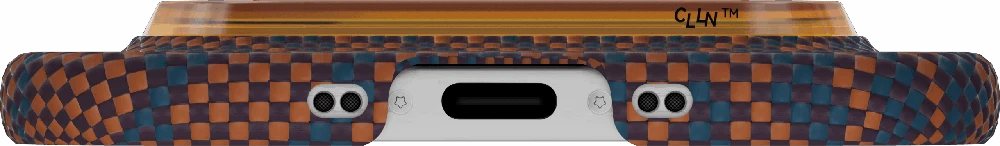 Dėklas Pitaka Edge Case „Venų kvėpavimas“, ugninė oranžinė - iPhone Air