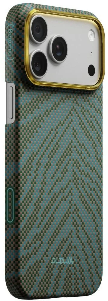 PITAKA Edge Dėklas Breath of Veins for Apple iPhone 17 Pro Max dive žalias