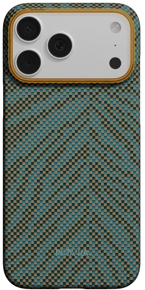 PITAKA Edge Dėklas Breath of Veins for Apple iPhone 17 Pro Max dive žalias
