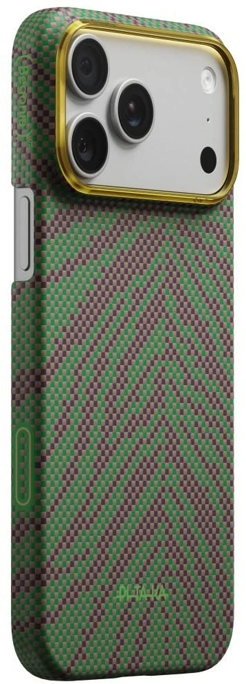PITAKA Edge dėklas „Breath of Veins“, skirtas Apple iPhone 17 Pro, sprout surge