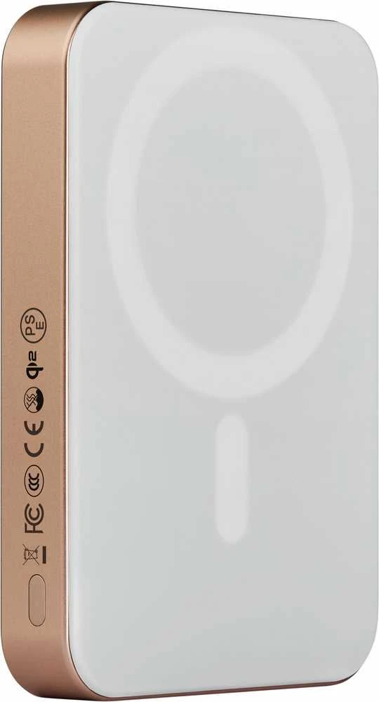 Pitaka išorinis akumuliatorius Qi2, 10 000 mAh, auksinis žvilgesys
