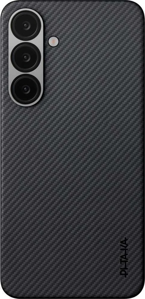 Dėklas Pitaka Ultra-Slim Case, Juodas/Pilkas Twill - Sansung Galaxy S25