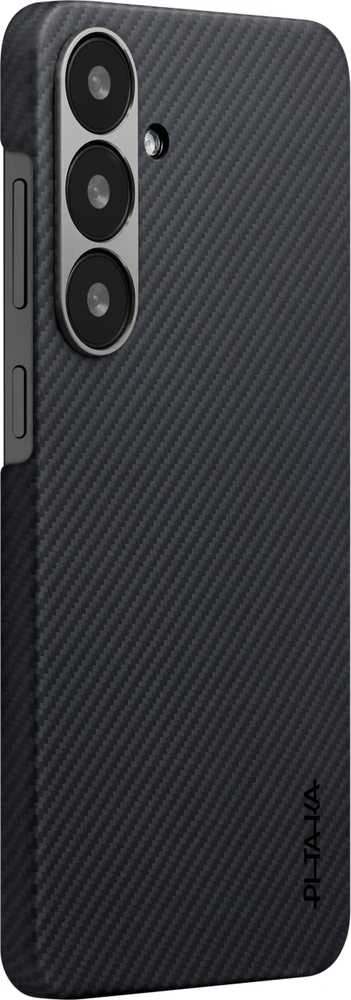 Dėklas Pitaka Ultra-Slim Case, Juodas/Pilkas Twill - Sansung Galaxy S25