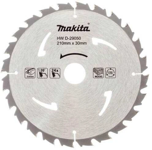 Makita D-29050 Pjovimo diskas medienai 210x30x2,0mm 24T 20° 5008MG