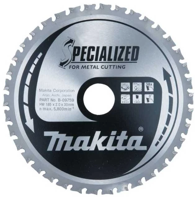 Makita TCT pjovimo diskas storam metalui, 185x1,4x30 mm, 38T, SPECIALIZED E-14299