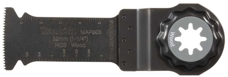 Makita Įgilinamieji pjovimo diskai 32mm B-66341 Starlock Plus • 18 TPI • HCS • MAP003 • medžiui