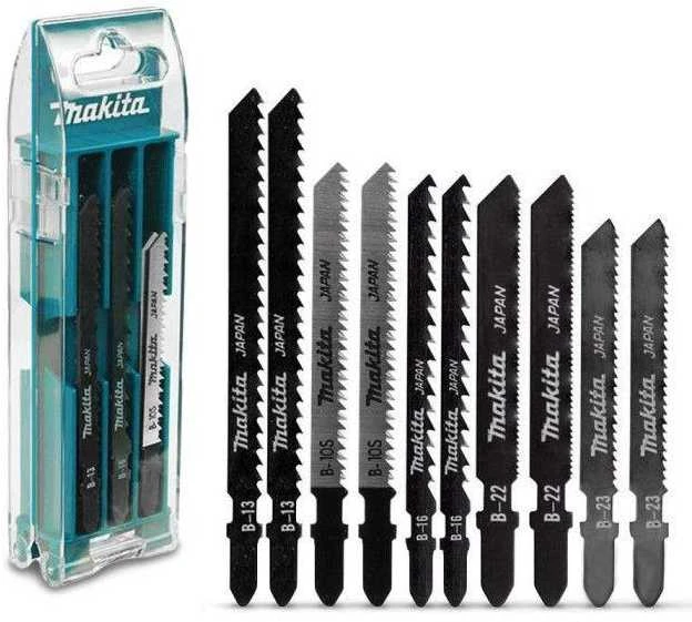 Makita B-44410 Siaurapjūklio pjūklelių komplektas 10 vnt (B-13, B-16, B-22, B-23, B-10S)