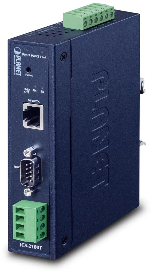 Šakotuvas PLANET IP30 Industrial 1-Port nuosekliųjų įrenginių serveris