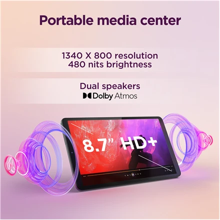 Planšetinis kompiuteris Lenovo Tab One 8.7" Wi-Fi 4GB/64GB Luna Pilkas ZAF00254SE