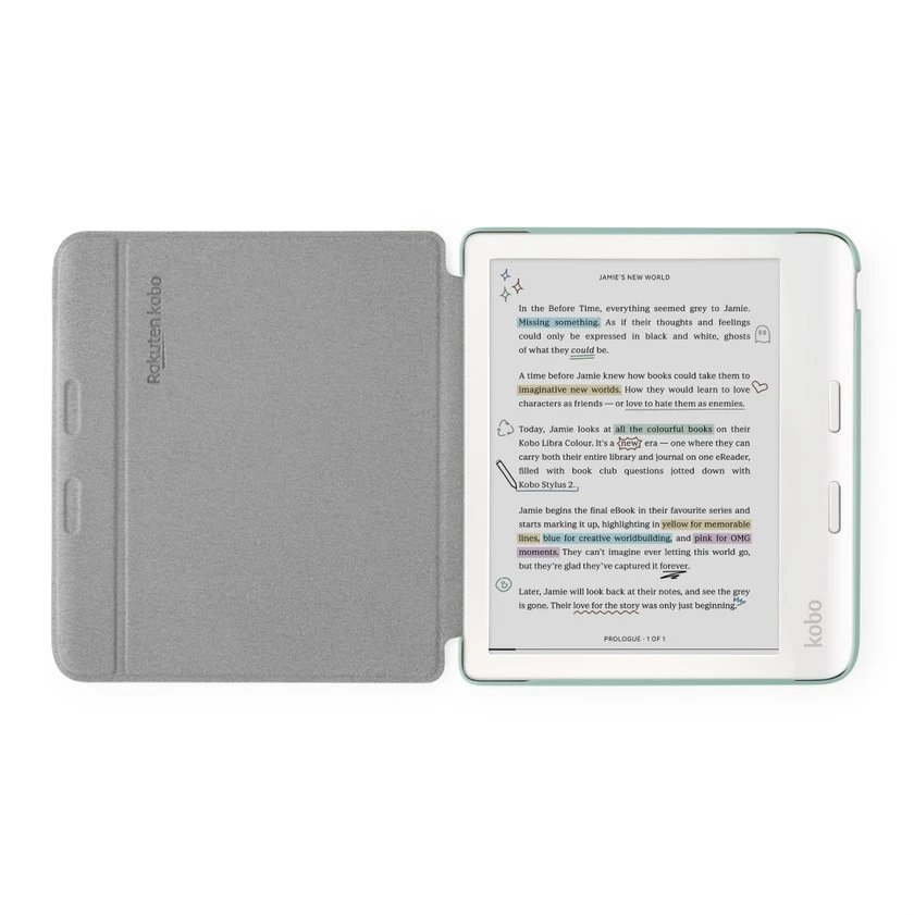 „Dėklas Kobo Libra Colour Basic SleepCover“ dėklas, žalias