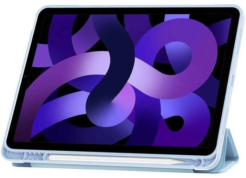 Planšetinio kompiuterio dėklas Apple iPad Air 10.9” 4 / 5 / 2020-2022 / 11” 6 / 7 / 2024-2025 Tech-Protect SC Pen žydros spalvos