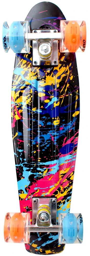 Enero Plastikinė 56 cm riedlentė su LED