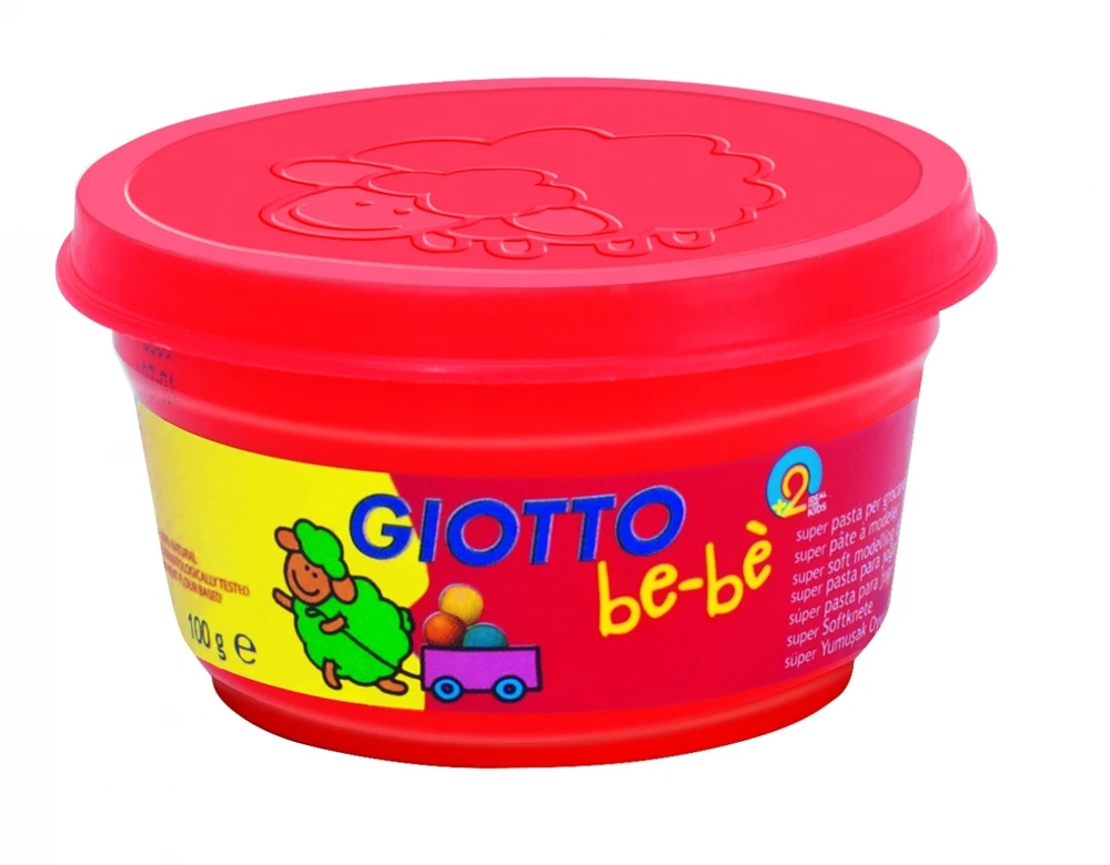 Plastilinas Fila Giotto Bebe 4x100g geltonas, mėlynas, raudonas, baltas