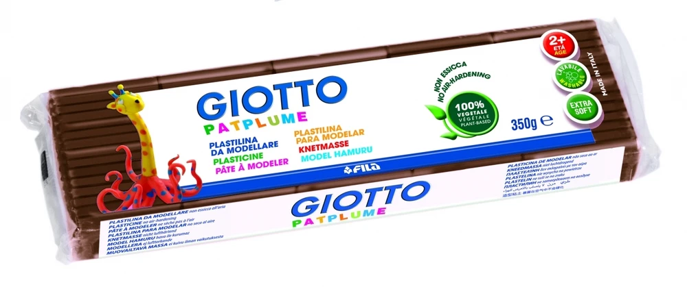 Plastilinas Fila Giotto Patplume, 350g, rudos spalvos
