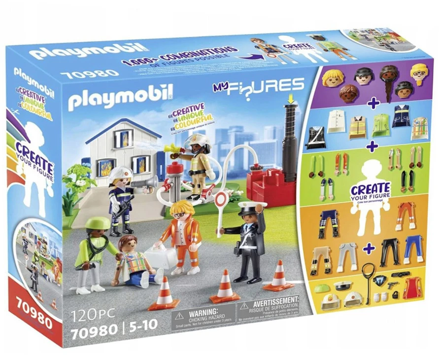 Playmobil My Figures gelbėjimo figūrėlės kaladėlėms 120 dalių ZA 5433