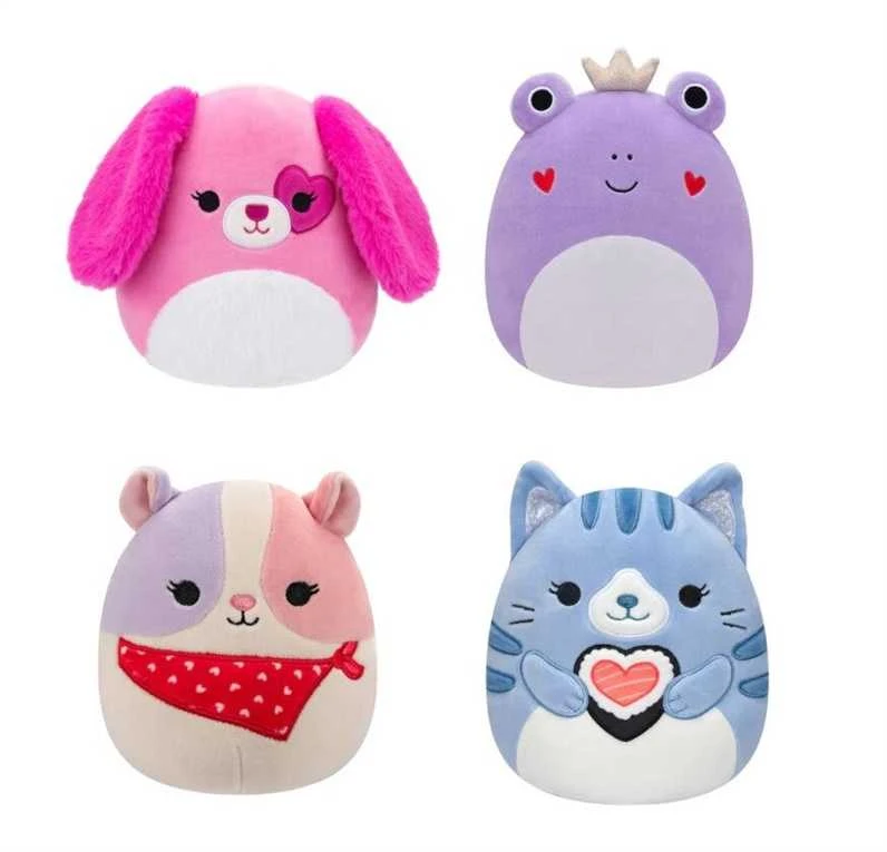 SQUISHMALLOWS Valentino dienos pliušinis žaislas, 19 cm