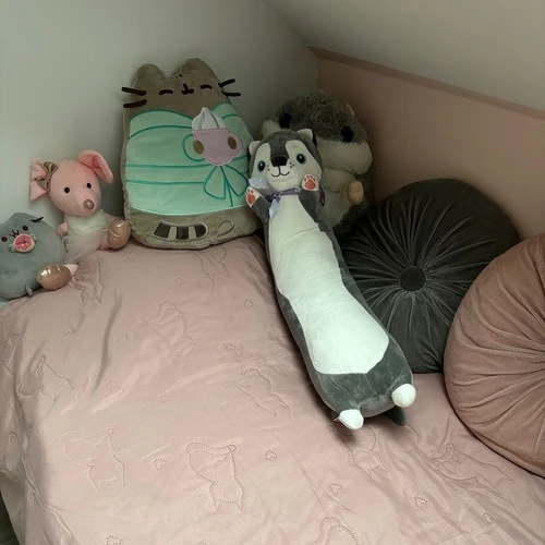 Minkštas ilgas miegojimo žaislas vaikams 70cm Kruzzel 24714