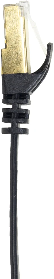Plokščias tinklo kabelis S/STP CAT7 PNI U7100B, 2 x RJ45, 4 laidų poros, 32AWG, varinis, 10 Gbps, 600 MHz, 10m, juodas