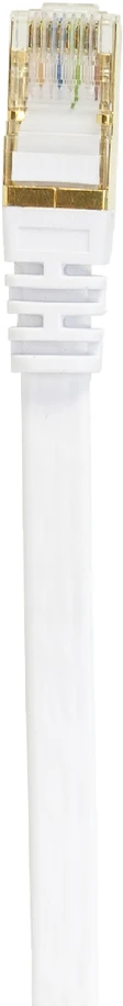 Plokščias tinklo kabelis S/STP CAT7 PNI U7050W, 2 x RJ45, 4 laidų poros, 32AWG, varinis, 10 Gbps, 600 MHz, 5m, baltas
