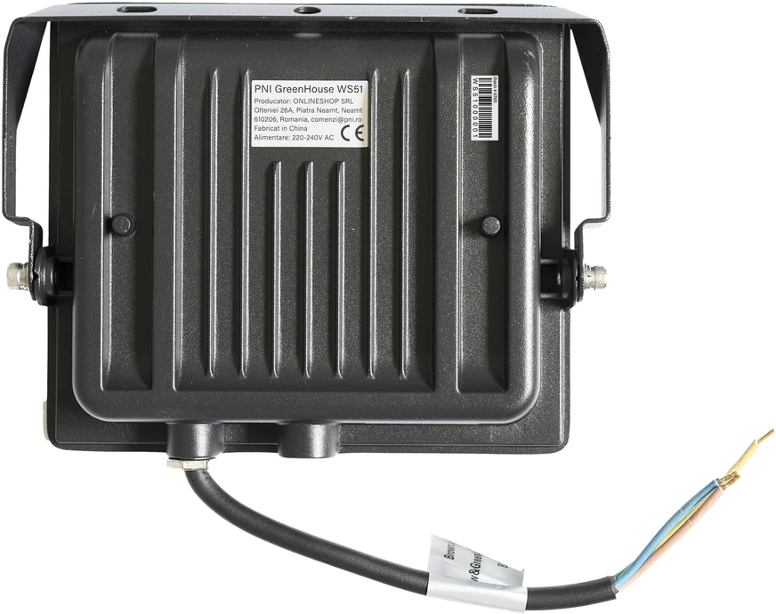 Plonas LED prožektorius PNI GreenHouse WS51 50W, 6400K, 3898 lm, 184.5*29*160mm