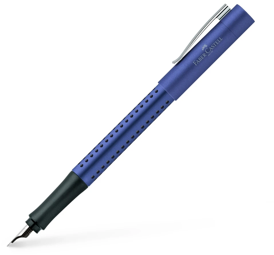 Plunksnakotis Faber-Castell Grip 2011, plunksna F, 0,5mm, mėlynos spalvos