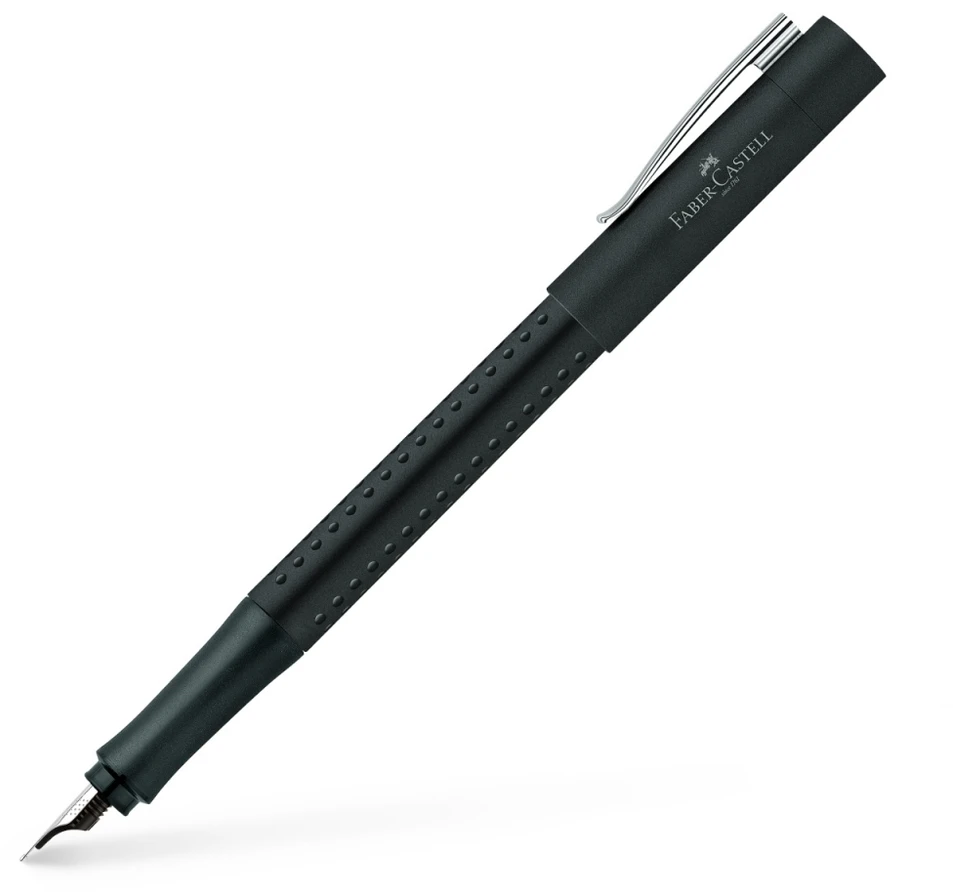 Plunksnakotis Faber-Castell Grip 2011, plunksna F, 0,5mm, juodos spalvos