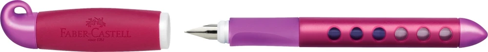 Plunksnakotis Faber-Castell Scribolino, kairiarankiams, rožinės spalvos korpusas