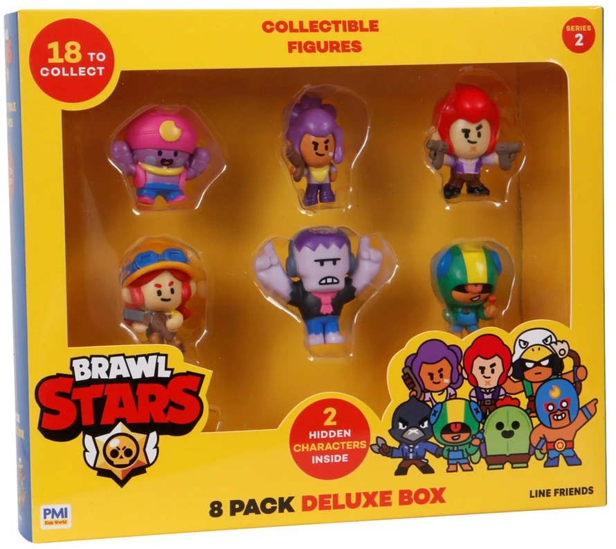 Pmi Kids World BRAWL STARS S2 FIGŪRĖLĖS - 8 PRABANGIŲ DĖŽUTĖS RINKINYS, A VERSIJA