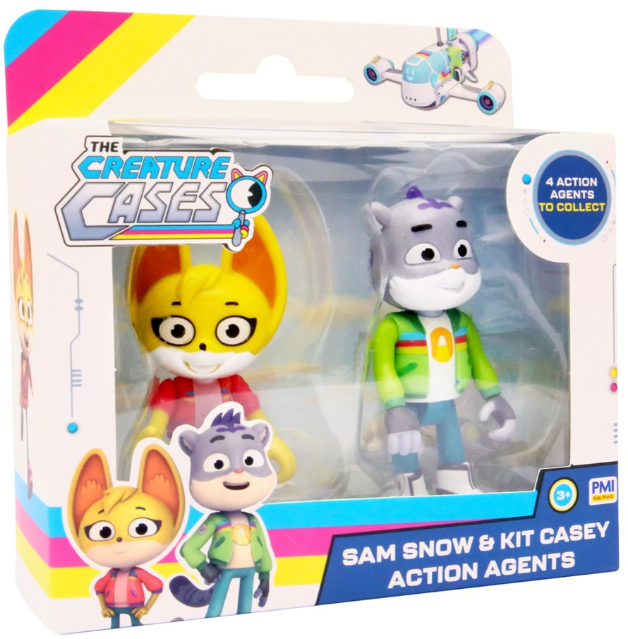 Pmi Kids World CREATURE CASES S1 VEIKSMO AGENTAI 7,5 CM - 2 PAKUOTĖS (Asorti)