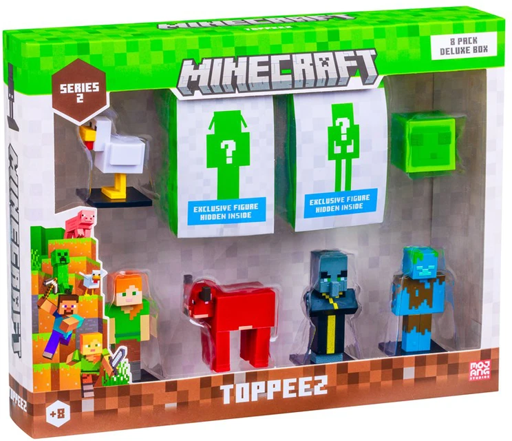Pmi Kids World MINECRAFT S2 FIGŪRĖLĖS - 8 PRABANGIŲ DĖŽUTĖ (Asortimentas)