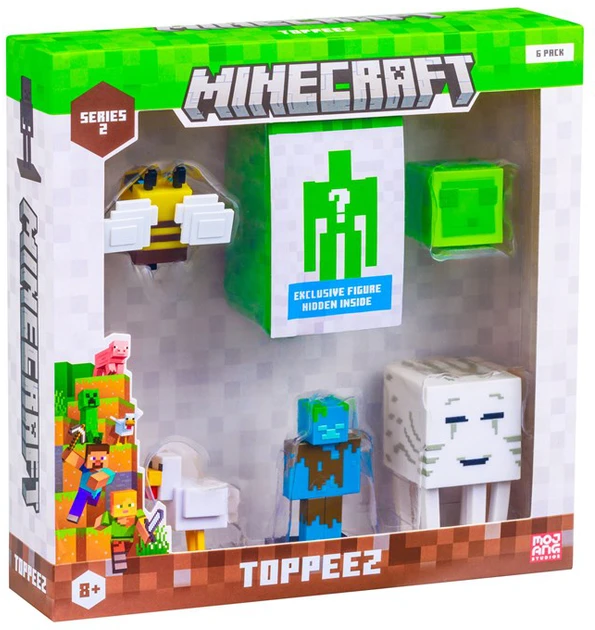 Pmi Kids World MINECRAFT S2 FIGŪRĖLĖS - 6 PRABANGIŲ DĖŽUTĖ (Asortimentas)