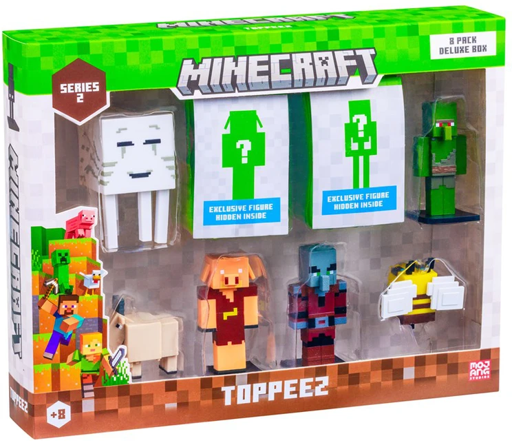 Pmi Kids World MINECRAFT S2 FIGŪRĖLĖS - 8 PRABANGIŲ DĖŽUTĖ (Asortimentas)