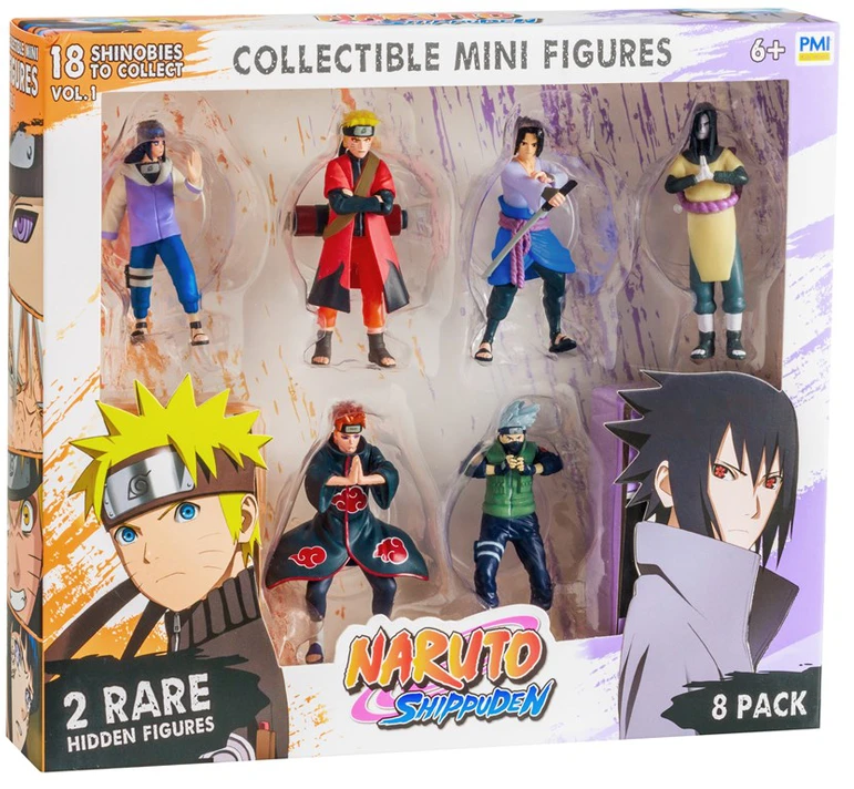 Pmi Kids World NARUTO SHIPPUDEN FIGŪRĖLĖS - 8 PRABANGUS LEIDIMAS, B VERSIJA